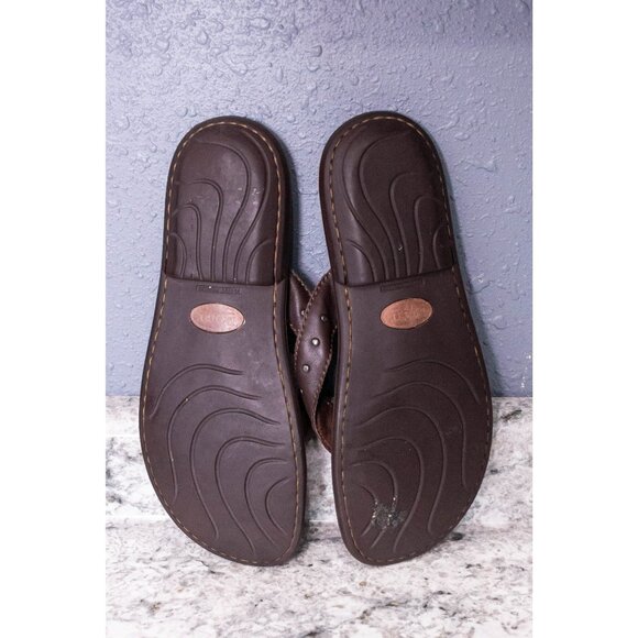 Born Leather Thong Sandals, Size 10 - Picture 3 of 4